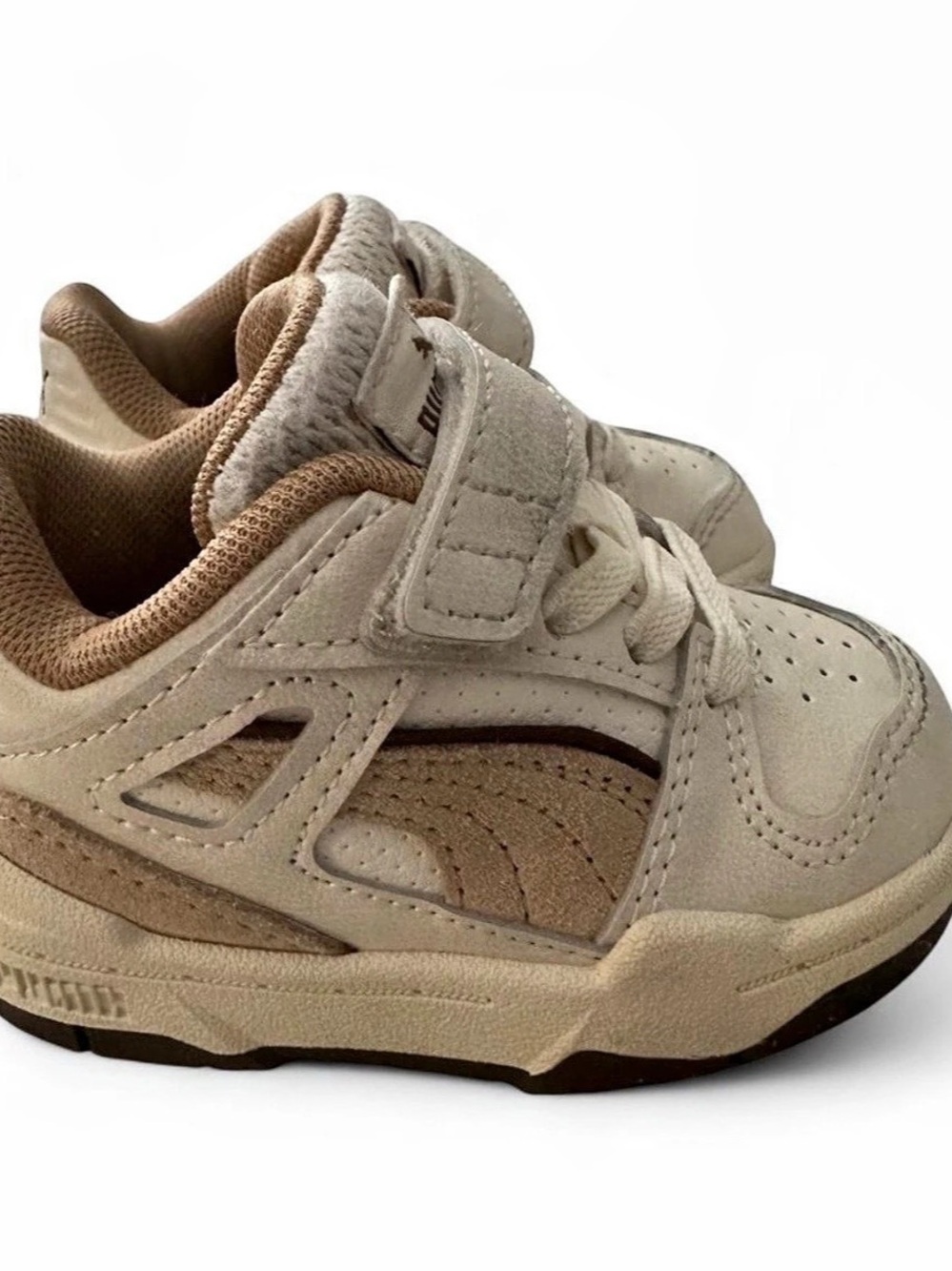 PUMA, Toddler, Slipstream, Alternate Closure, Sneakers, Tan, Beige, Ivory, Size